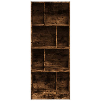 Bookcase Smoked Oak 57x28.5x141 cm Engineered Wood