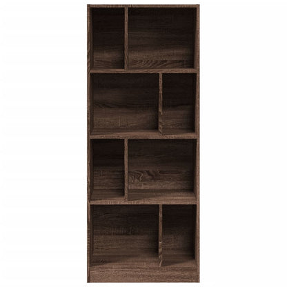 Bookcase Brown Oak 57x28.5x141 cm Engineered Wood