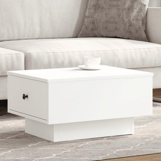 Coffee Table White 60x45x31 cm Engineered Wood