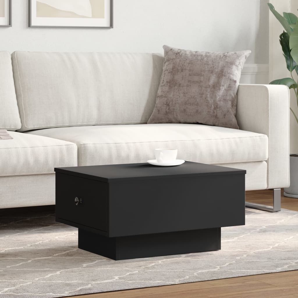 Coffee Table Black 60x45x31 cm Engineered Wood