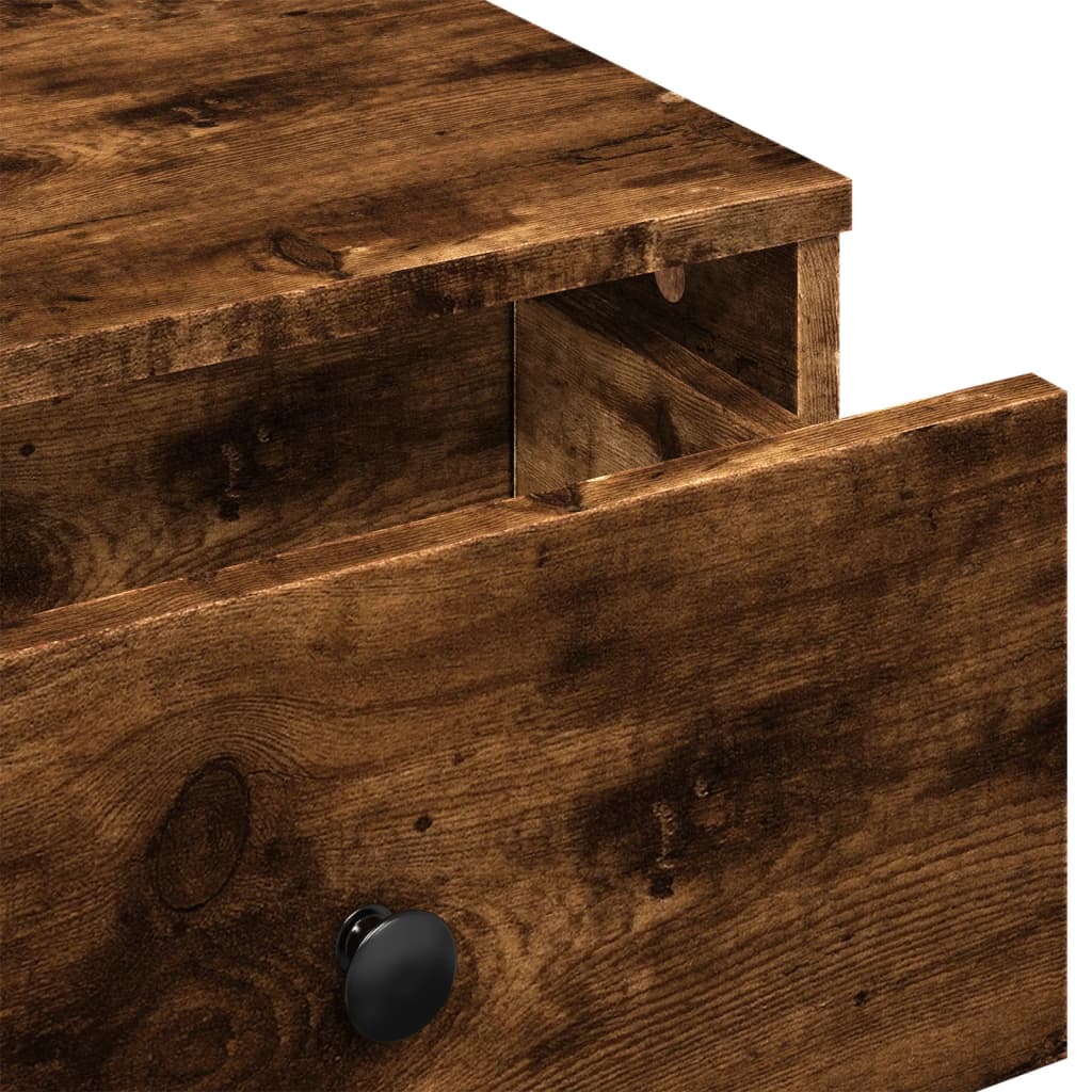 Coffee Table Smoked Oak 60x45x31 cm Engineered Wood