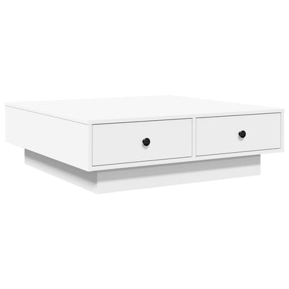 Coffee Table White 90x90x28 cm Engineered Wood