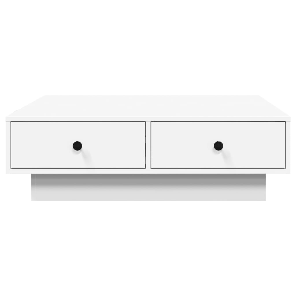 Coffee Table White 90x90x28 cm Engineered Wood