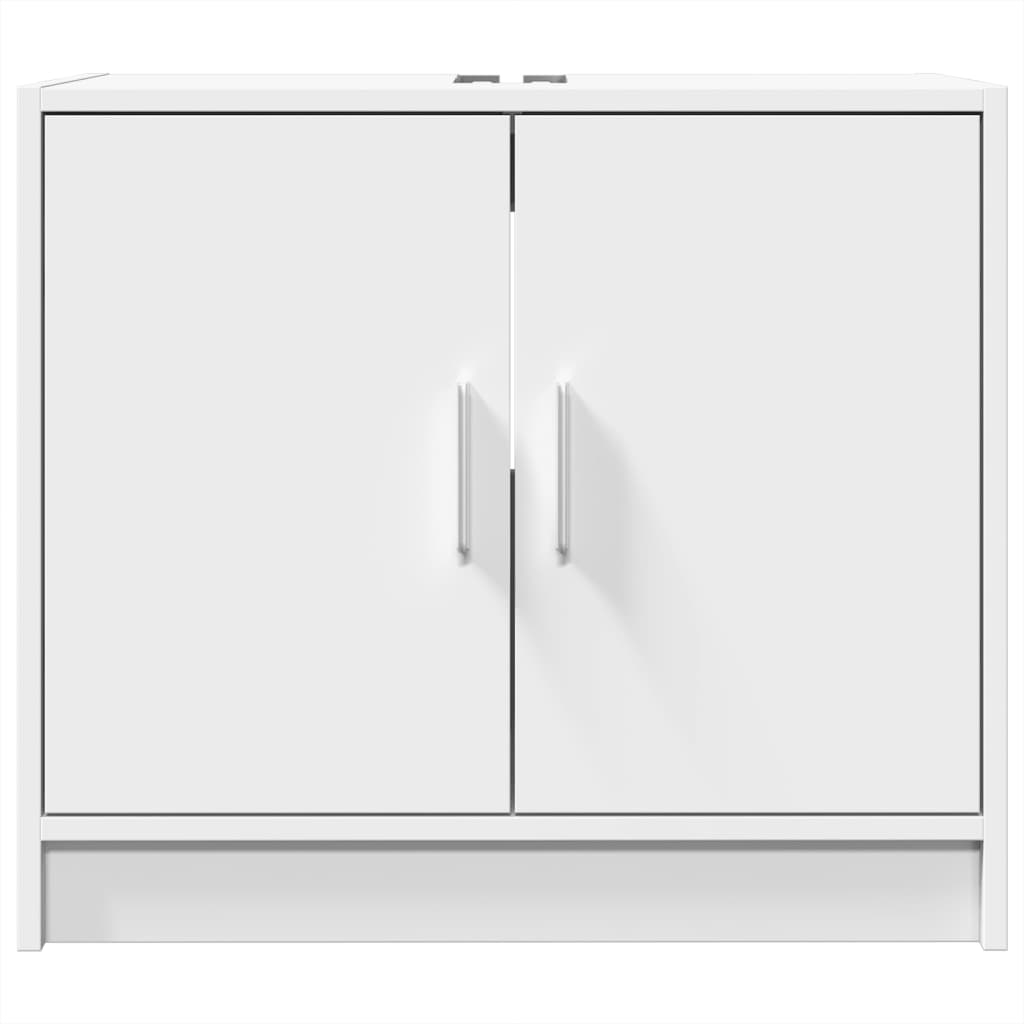 Sink Cabinet White 63x29x55 cm Engineered Wood