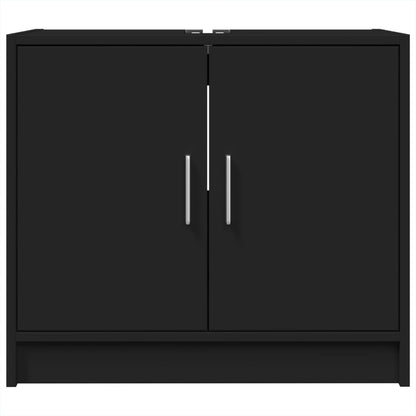 Sink Cabinet Black 63x29x55 cm Engineered Wood