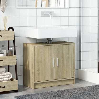 Sink Cabinet Sonoma Oak 63x29x55 cm Engineered Wood