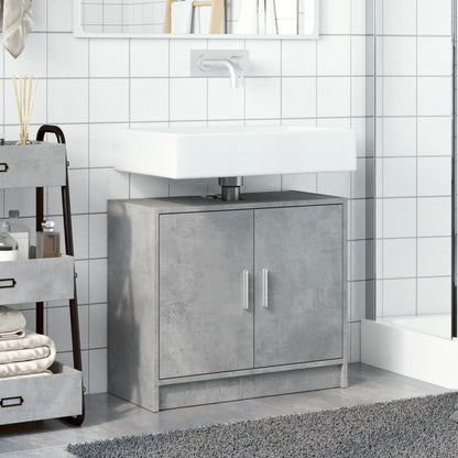 Sink Cabinet Concrete Grey 63x29x55 cm Engineered Wood