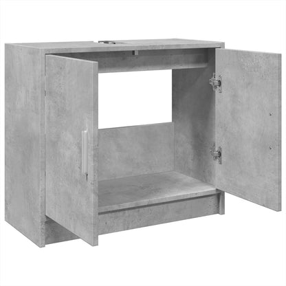 Sink Cabinet Concrete Grey 63x29x55 cm Engineered Wood