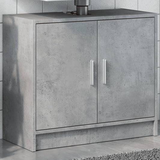 Sink Cabinet Concrete Grey 63x29x55 cm Engineered Wood