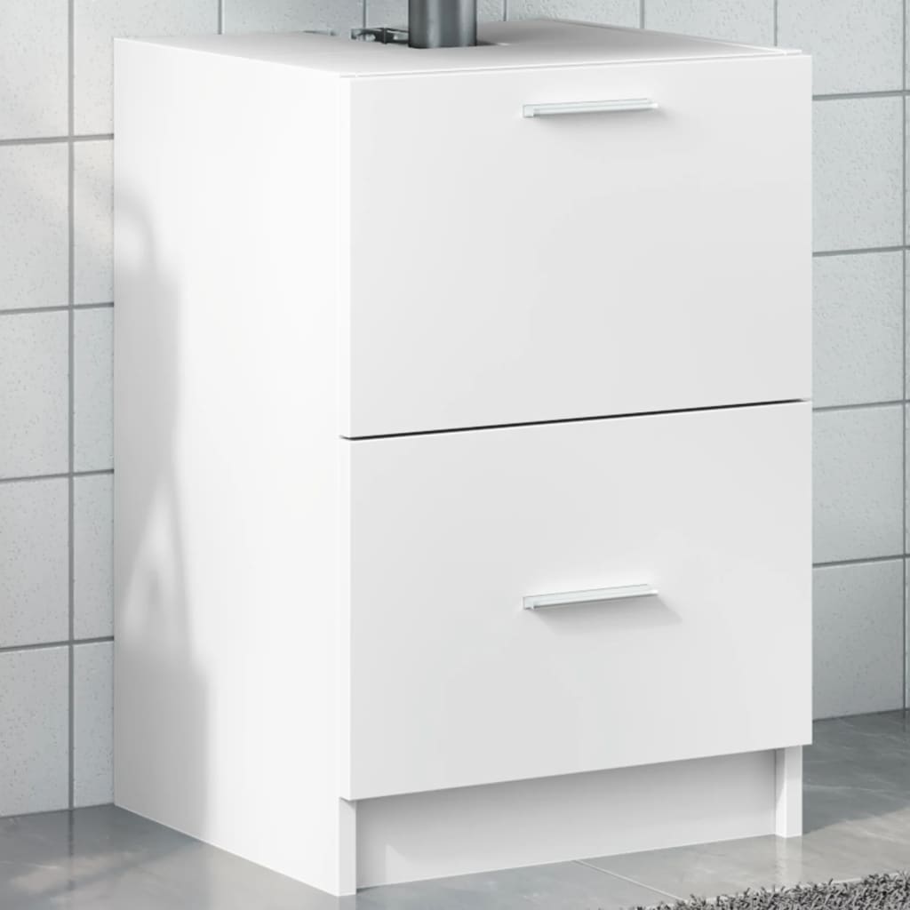 Sink Cabinet White 40x37x59 cm Engineered Wood