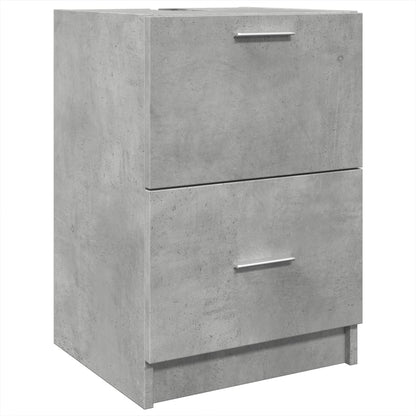 Sink Cabinet Concrete Grey 40x37x59 cm Engineered Wood