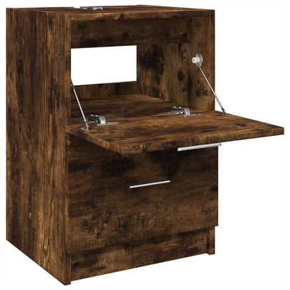 Sink Cabinet Smoked Oak 40x37x59 cm Engineered Wood