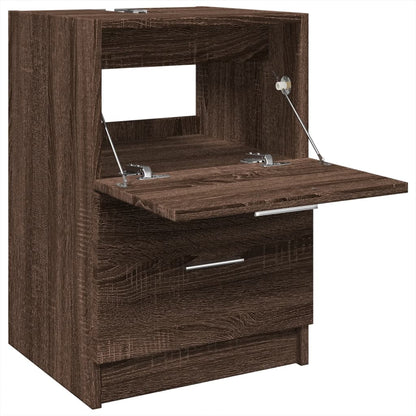 Sink Cabinet Brown Oak 40x37x59 cm Engineered Wood