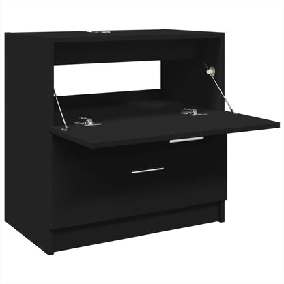 Sink Cabinet Black 59x37x59 cm Engineered Wood