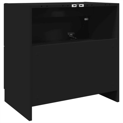 Sink Cabinet Black 59x37x59 cm Engineered Wood