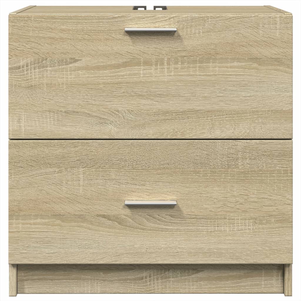 Sink Cabinet Sonoma Oak 59x37x59 cm Engineered Wood