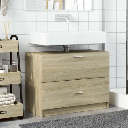 Sink Cabinet Sonoma Oak 78x37x59 cm Engineered Wood