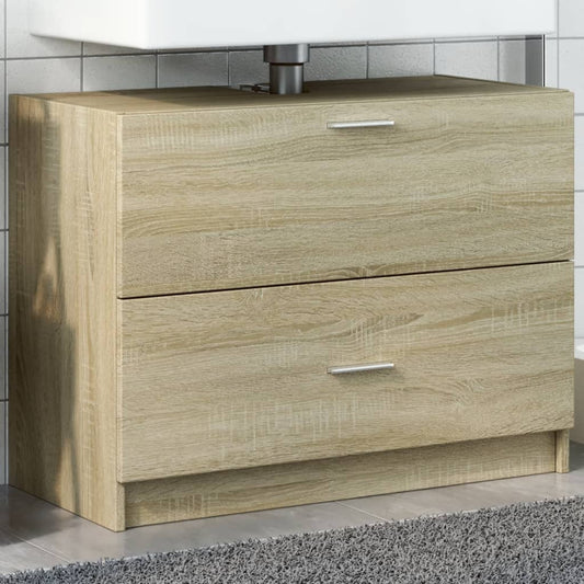 Sink Cabinet Sonoma Oak 78x37x59 cm Engineered Wood