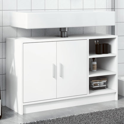 Sink Cabinet White 90x29x55 cm Engineered Wood