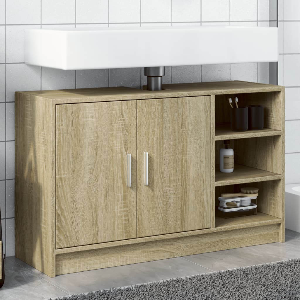 Sink Cabinet Sonoma Oak 90x29x55 cm Engineered Wood