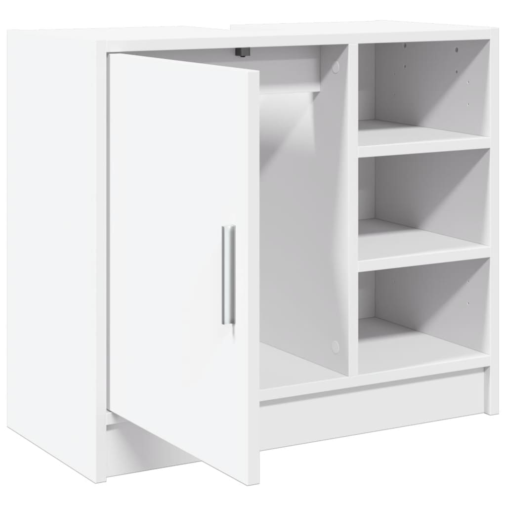 Sink Cabinet White 63x29x55 cm Engineered Wood