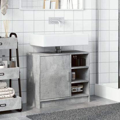 Sink Cabinet Concrete Grey 63x29x55 cm Engineered Wood