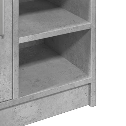 Sink Cabinet Concrete Grey 63x29x55 cm Engineered Wood