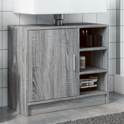 Sink Cabinet Grey Sonoma 63x29x55 cm Engineered Wood