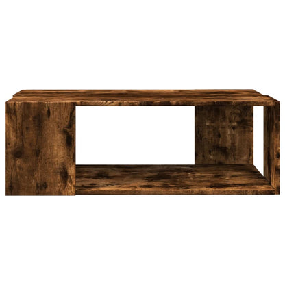 Coffee Table Smoked Oak 89.5x48x30 cm Engineered Wood