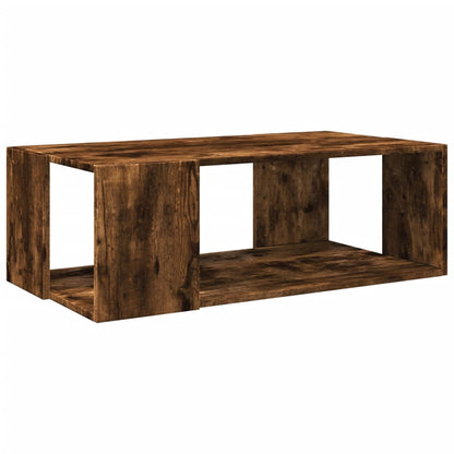 Coffee Table Smoked Oak 89.5x48x30 cm Engineered Wood