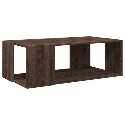 Coffee Table Brown Oak 89.5x48x30 cm Engineered Wood