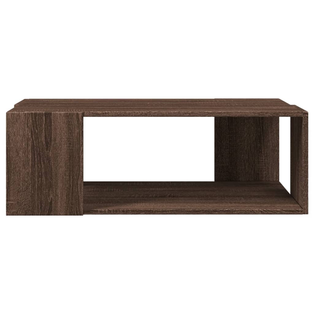 Coffee Table Brown Oak 89.5x48x30 cm Engineered Wood