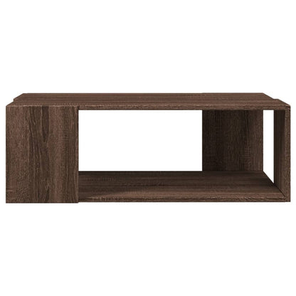 Coffee Table Brown Oak 89.5x48x30 cm Engineered Wood