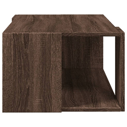 Coffee Table Brown Oak 89.5x48x30 cm Engineered Wood