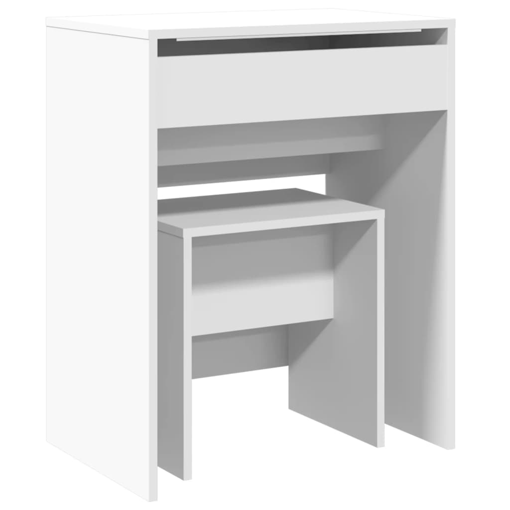 Dressing Table and Stool White 60x40x113.5 cm