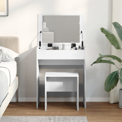 Dressing Table and Stool White 60x40x113.5 cm