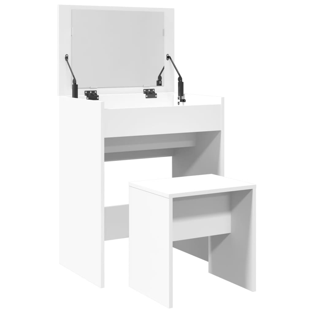 Dressing Table and Stool White 60x40x113.5 cm