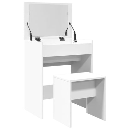 Dressing Table and Stool White 60x40x113.5 cm