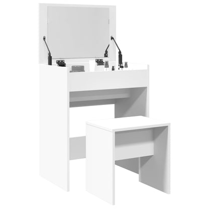 Dressing Table and Stool White 60x40x113.5 cm