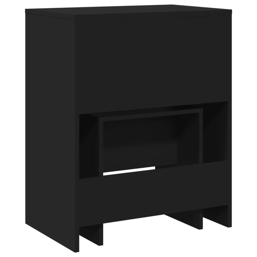 Dressing Table and Stool Black 60x40x113.5 cm