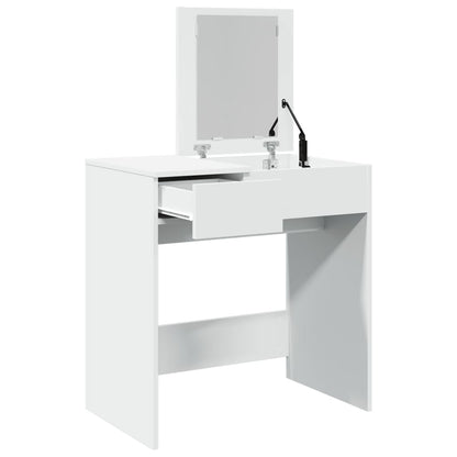 Dressing Table with Mirror White 73x46.5x120 cm