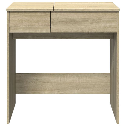 Dressing Table with Mirror Sonoma Oak 73x46.5x120 cm