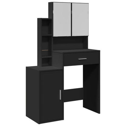 Dressing Table with Cabinet Black 80x35x132 cm