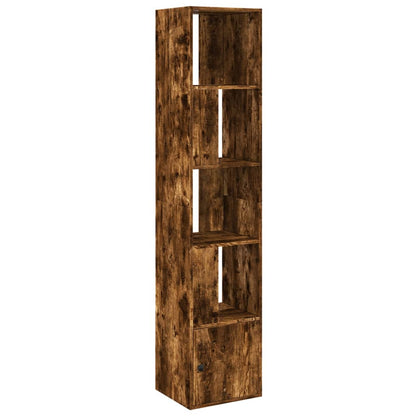 Bookcase Smoked Oak 40x36x189 cm Engineered Wood