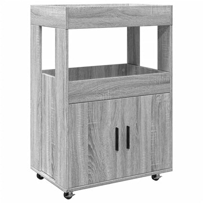 Bar Cart Grey Sonoma 60x39.5x89 cm Engineered Wood