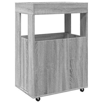 Bar Cart Grey Sonoma 60x39.5x89 cm Engineered Wood