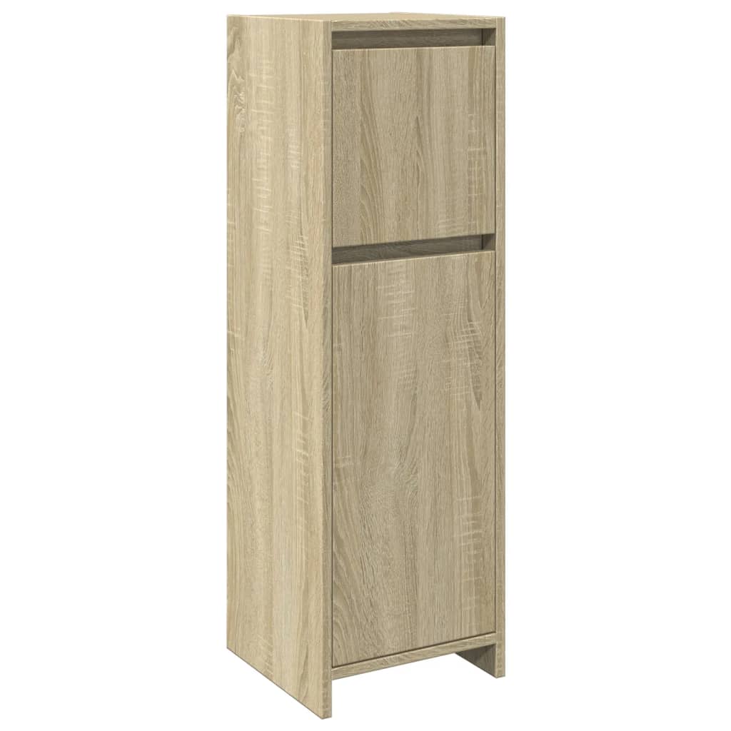 Bathroom Cabinet Sonoma Oak 30x30x95 cm Engineered Wood