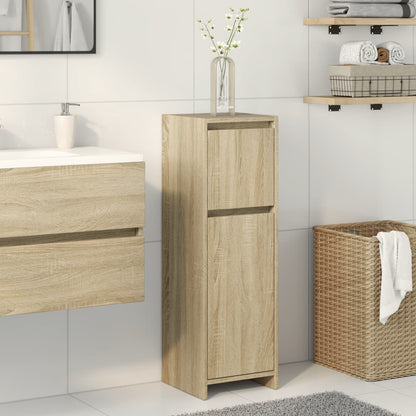 Bathroom Cabinet Sonoma Oak 30x30x95 cm Engineered Wood