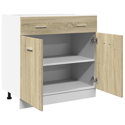 Drawer Bottom Cabinet Sonoma Oak 80x46x81.5 cm Engineered Wood