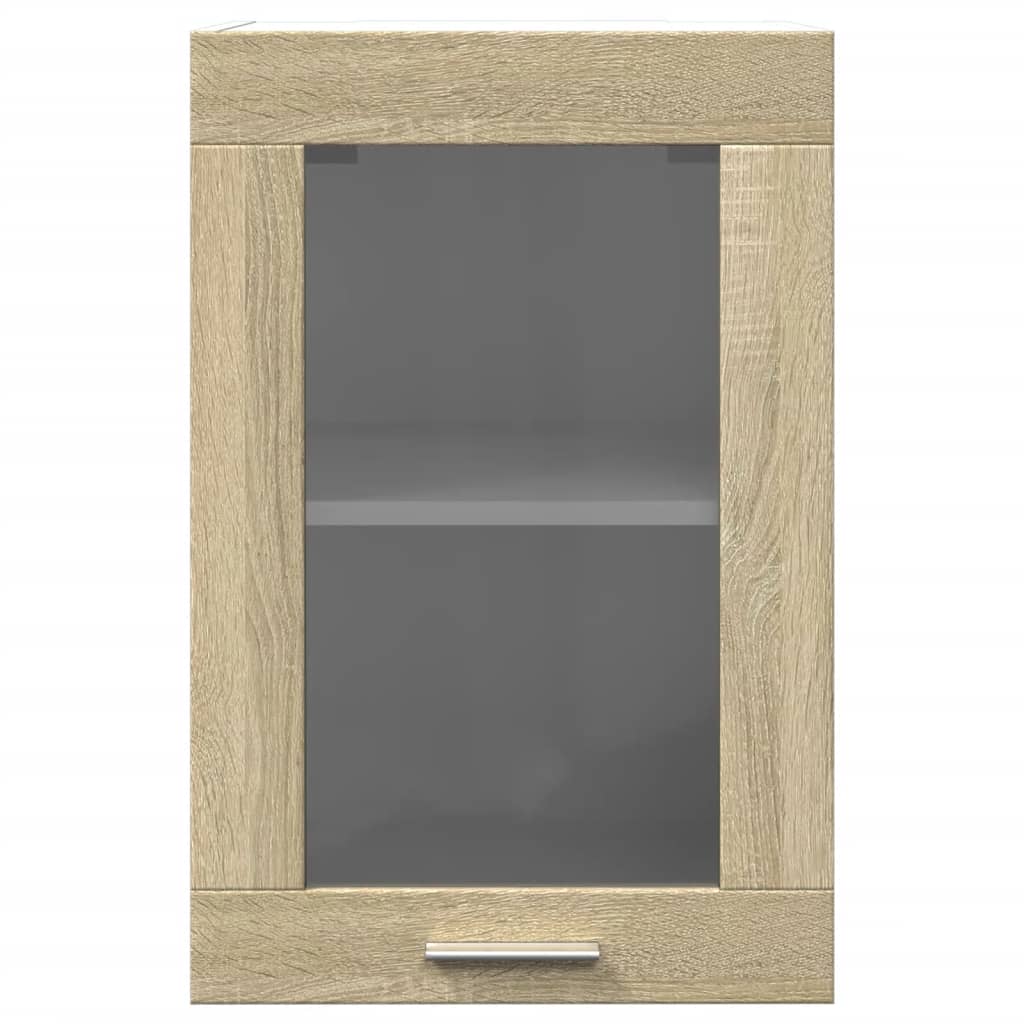 Hanging Glass Cabinet Sonoma Oak 40x31x60 cm Engineered Wood